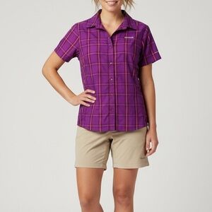 Columbia Meadowgate Sun Protection Omni-Shade Vented Short Sleeve Shirt XL